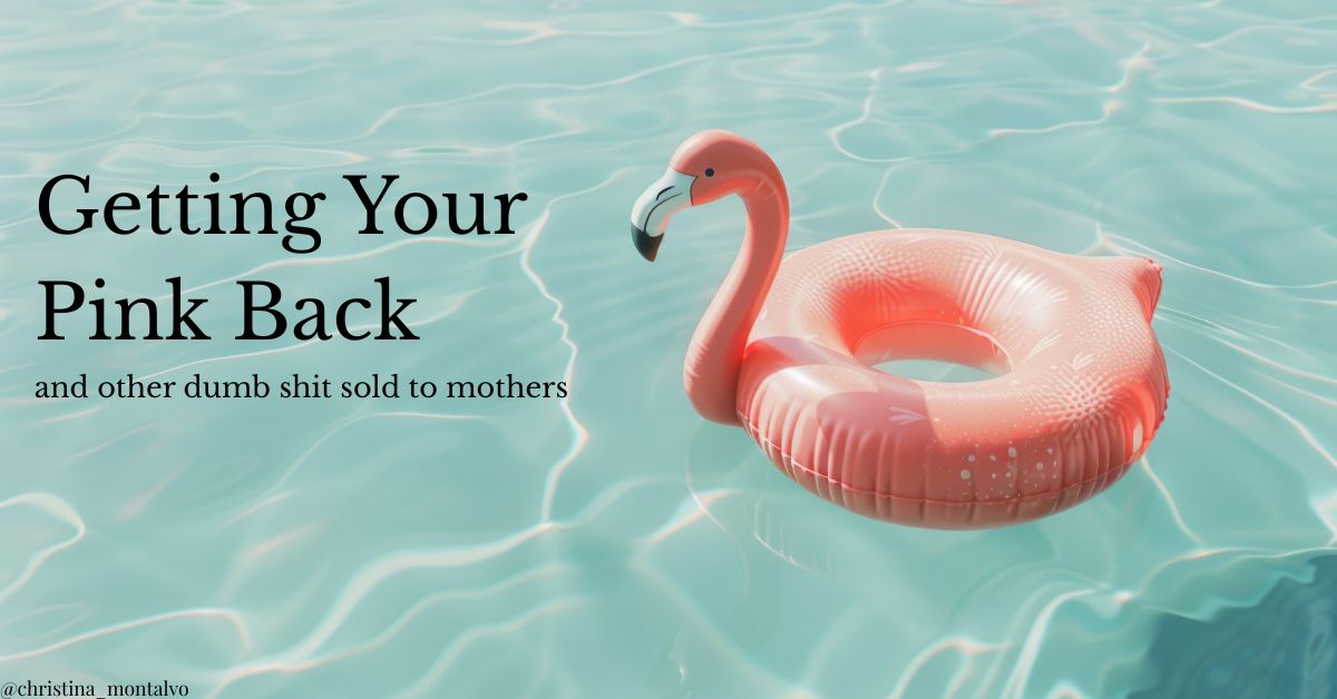 Featured image for “Getting Your Pink Back- and other dumb shit sold to mothers”