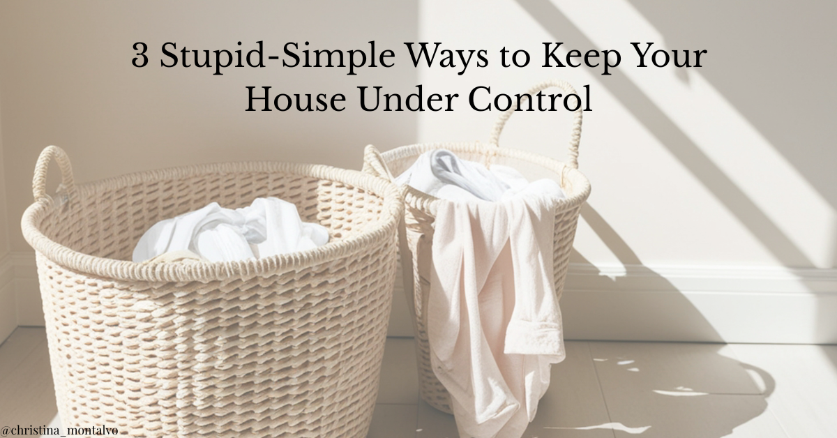 Featured image for “3 Stupid Simple Ways to Keep Your House Under Control”